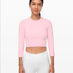 Lululemon NWT pink crop top